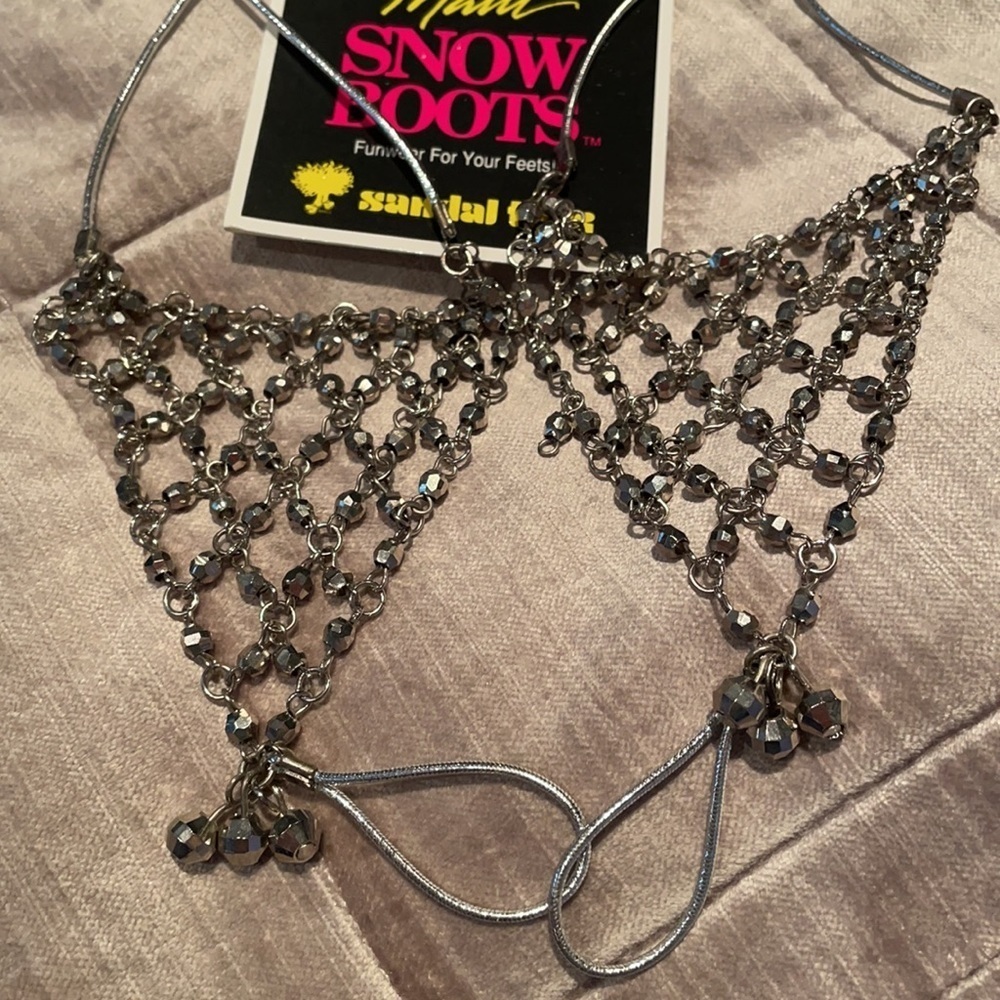 RARE & Vintage Maui SnowBoots Beaded Foot Jewelry